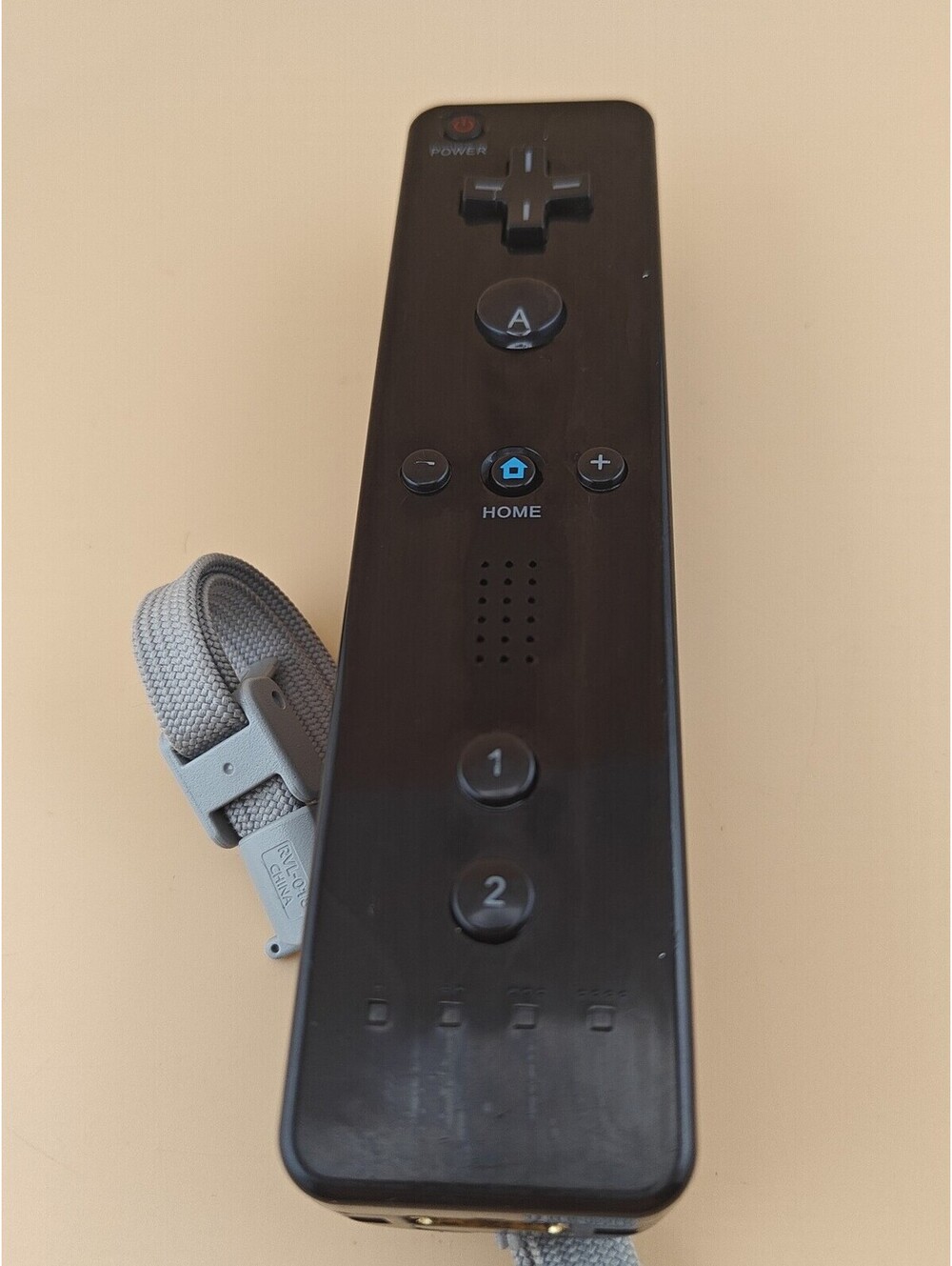 Nintendo Wii Remote Black With MotionPlus & Strap Official Wii/Wii U Controller